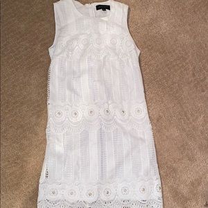 White eyelet dress by Laundry by shelli segal